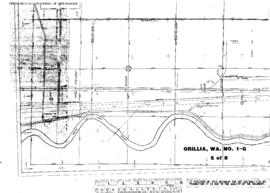 Plat Map of Northern Pacific Facilities at Orillia, Washington, undated