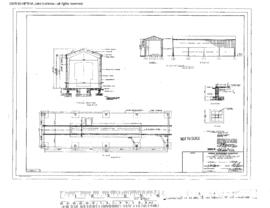 Great Northern Engineering Drawing, Inspection Pit at Vancouver, British Columbia, 1968