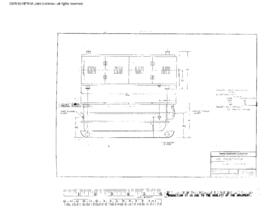 Burlington Northern Engineering Drawing, Unnamed Structure (Standard Plan), 1976