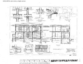 Great Northern Engineering Drawing, Freight House at Wenatchee, Washington, 1923