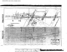 Pacific Coast Railroad Engineering Drawing, Depot at Renton, Washington, 1945