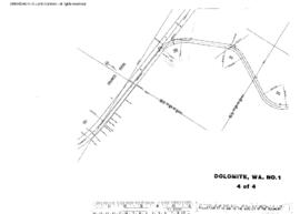 Plat Map of Great Northern Facilities at Dolomite, Washington, 1969