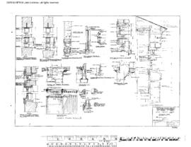 Northern Pacific Engineering Drawing, Freight House at Moscow, Idaho, 1952