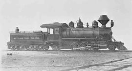 Mccloud River Railroad Steam Locomotive Number 10 at Philadelphia, Pennsylvania in 1901.