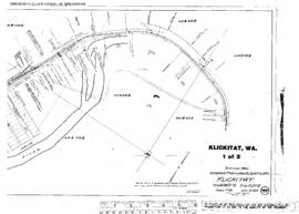 Plat Map of Spokane, Portland, and Seattle Railway Facilities at Klickitat, Washington, 1915