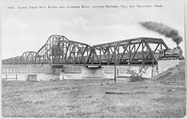 Spokane Portland & Seattle bridge at Vancouver, Washington, circa 1910.