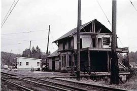 Pacific Coast Railroad stations  at Maple Valley, Washington, in 1953.