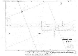 Plat Map of Great Northern Facilities at Touhey, Washington, 1916