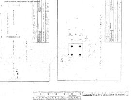 Great Northern Engineering Drawing, Yard Office at Interbay, Washington, 1974