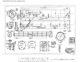 Northern Pacific Engineering Drawing, Sand Facilities at Billings, Montana, 1957