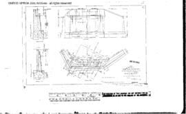 Northern Pacific Engineering Drawing: Detail of Abutments, Bridge 76 - Hell Gate River, West of D...