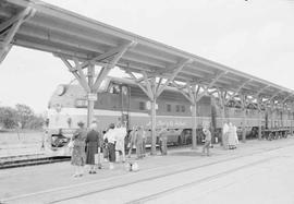 Northern Pacific passenger train number 6 at East Auburn, Washington, in 1958.