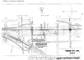Plat Map of Northern Pacific Facilities at Tenino, Washington, 1914