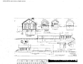 Northern Pacific Engineering Drawing, Freight House at Toppenish, Washington, 1929