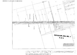 Plat Map of Northern Pacific Facilities at Puyallup, Washington, 1916