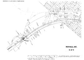 Plat Map of Northern Pacific Facilities at Ravalli, Montana, undated