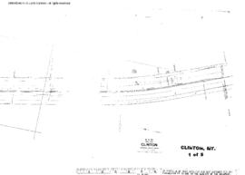 Plat Map of Northern Pacific Facilities at Clinton, Montana, undated