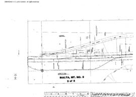 Plat Map of Great Northern Facilities at Malta, Montana, 1960