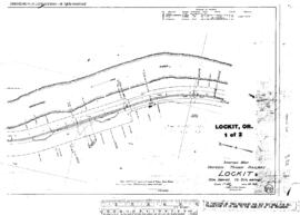 Plat Map of Spokane, Portland, and Seattle Railway Facilities at Lockit, Oregon, 1916