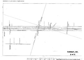 Plat Map of Northern Pacific Facilities at Carney, Montana, 1919