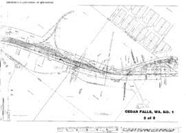 Plat Map of Milwaukee Road Facilities at Cedar Falls, Washington, 1925