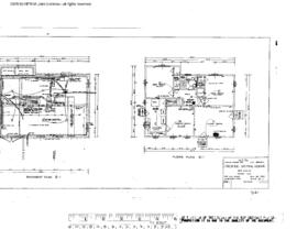 Northern Pacific Engineering Drawing, Section House at Orofino, Idaho, 1950