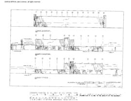 Chicago, Burlington and Quincy Engineering Drawing, Diesel Shop at Galesburg, Illinois, 1983