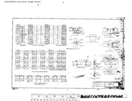 Northern Pacific Engineering Drawing, Car Repair Shed at Parkwater, Washington, 1957