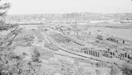 Northern Pacific reclamation yard at South Tacoma, Washington, circa 1938.