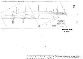 Plat Map of Great Northern Facilities at Monse, Washington, 1949