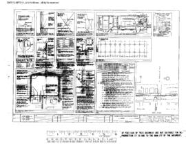 Burlington Northern Engineering Drawing, Unnamed Structure at Bend, Oregon, 1981