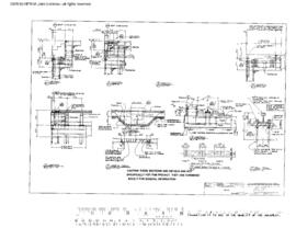Chicago, Burlington and Quincy Engineering Drawing, Diesel Shop at Galesburg, Illinois, 1983