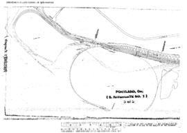 Plat Map of Union Pacific Facilities at Portland, Oregon, 1982