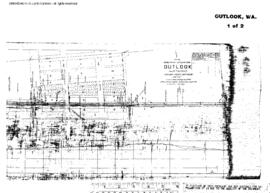 Plat Map of Northern Pacific Facilities at Outlook, Washington, 1907