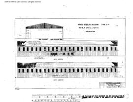 Northern Pacific Engineering Drawing, Car Repair Shed at Parkwater, Washington, 1957