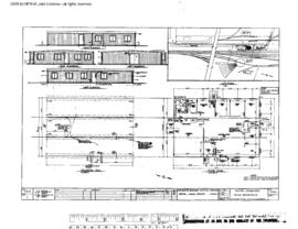 Northern Pacific Engineering Drawing, Yard and Freight Office at Yakima, Washington, 1983