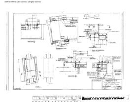 Great Northern Engineering Drawing, Engine House and Shop at Interbay, Washington, 1970