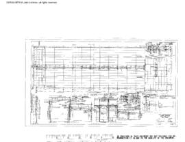 Great Northern Engineering Drawing, Diesel Repair Shop at Havre, Montana, 1944