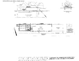 Northern Pacific Engineering Drawing, Freight House at Toppenish, Washington, 1933