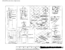 Northern Pacific Engineering Drawing, Engine House at East Lewiston, Idaho, 1963