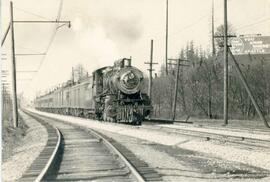 Great Northern Railway steam locomotive 1014 at Black River, Washington in 1925.