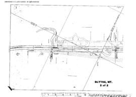 Plat Map of Great Northern Facilities at Blythe, Montana, 1915