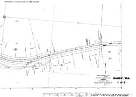 Plat Map of Great Northern Facilities at Canby, Washington, 1915