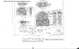 Great Northern Engineering Drawing: Details of Piers, Bridge 2.8 - Wenatchee River, North of Olds...