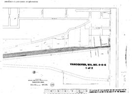 Plat Map of Spokane, Portland, and Seattle Railway Facilities at Vancouver, Washington, 1966