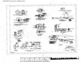 Great Northern Engineering Drawing, Depot at Bieber, California, 1931