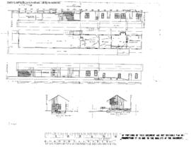 Northern Pacific Engineering Drawing, Depot at Elma, Washington, 1936
