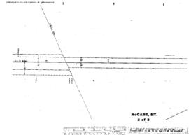 Plat Map of Great Northern Facilities at Mc Cabe, Montana, 1963