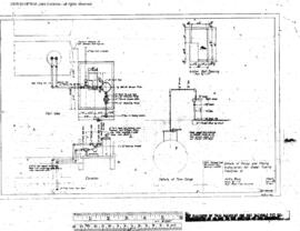 Great Northern Engineering Drawing, Diesel Fueling Facilities at Kettle Falls, Washington, 1951
