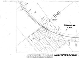 Plat Map of Great Northern Facilities at Trinidad, Washington, 1944